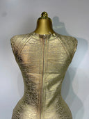 Golden Aura Bandage Dress