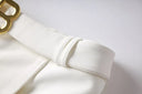 Set gonna due pezzi in bianco e nero