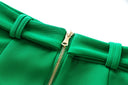 Set gonna due pezzi in verde