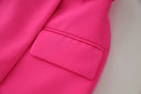 Set gonna due pezzi in fucsia
