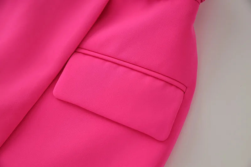 Set gonna due pezzi in fucsia