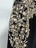 Rhinestone Beaded Midi Dress