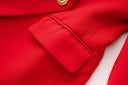 Set gonna due pezzi in rosso