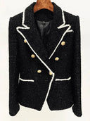 Tweed Blazer in black