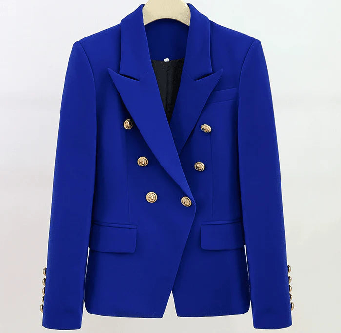 BLAZER DOPPIOPETTO IN BLU REALE 