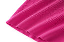 Top de lana de manga larga Sia en fucsia