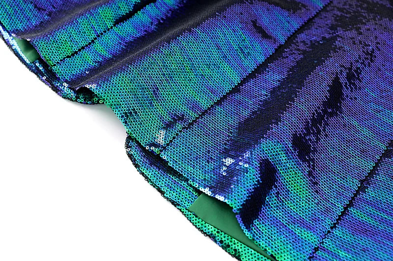 Conjunto de dos piezas de lentejuelas Larissa en verde 
