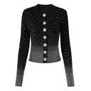 Rula Long Sleeve Wool Jeweled Sweater