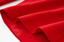 Set gonna due pezzi in rosso