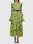 Vestido de encaje con patchwork Heidi 