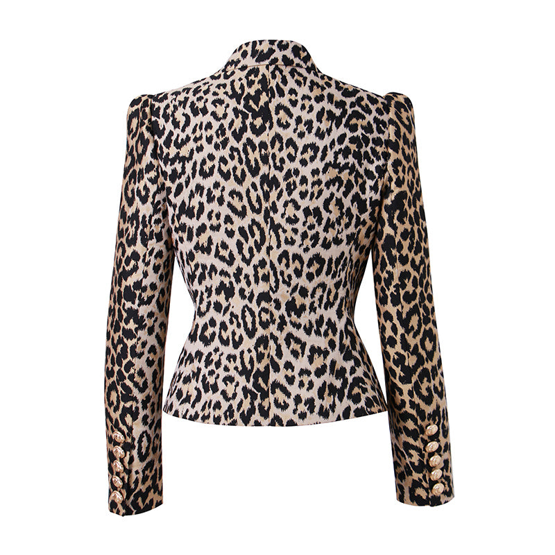 BLAZER TRENDY DOPPIOPETTO LEOPARDATO 