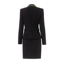 High Quality Colorblock Sequin Blazer & Mini Pencil Skirt Set
