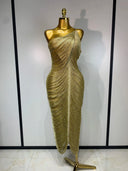 Golden Mirage Bandage Dress