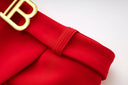 Set gonna due pezzi in rosso
