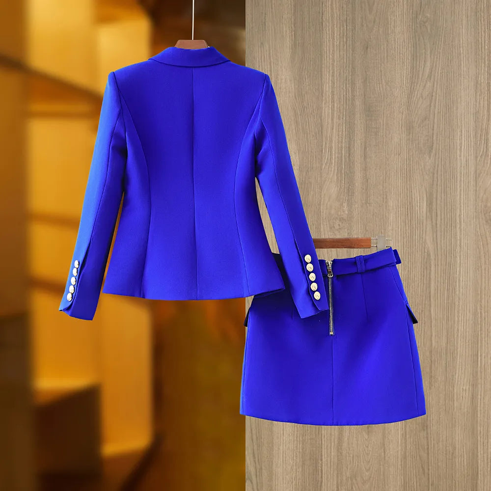 Conjunto Falda Dos Piezas Azul Royal