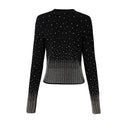 Rula Long Sleeve Wool Jeweled Sweater