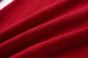 Top de lana de manga larga Sia en rojo