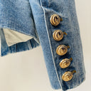 Double Breasted Denim Blazer