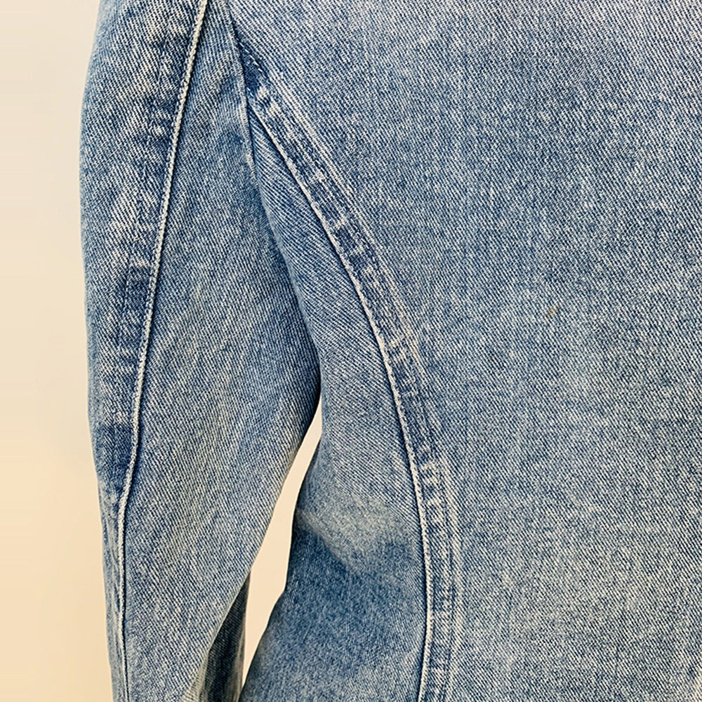 BLAZER DE DENIM CRUZADO