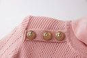 Top Sia in lana a maniche lunghe in rosa