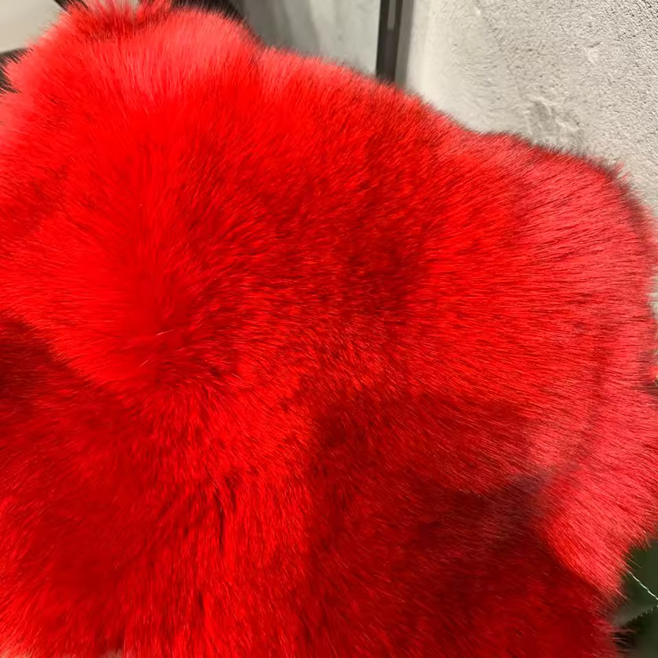 Natural Fox Fur Coat