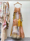 Bohemian Paisley Ruffle Maxi Dress – Multicolor Resort Gown