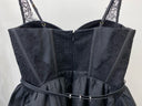 Noir Romance Lace Corset Mini Dress