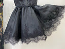 Noir Romance Lace Corset Mini Dress