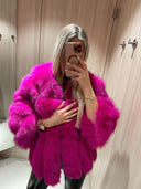 GIACCA IN GENIUNE PELLE DI VOLPE PINKY PROMISE