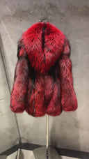 Silver Fox Fur Coat