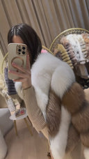 Rachel Fox Fur Genuine Leather Jacket
