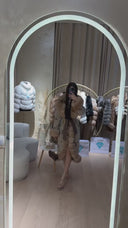 Real Fox Fur & Alpaca Coat