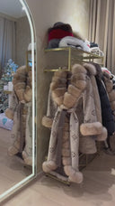 Real Fox Fur & Alpaca Coat