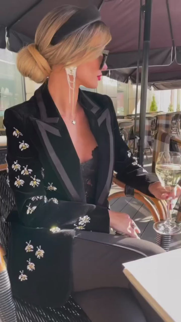 Black Velvet Blazer